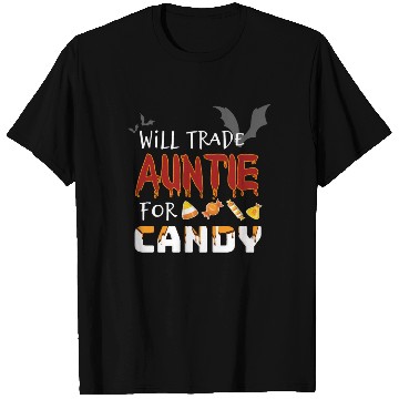 Discover Funny Trick or Treat Costume, Will Trade Aunt for T Shirts