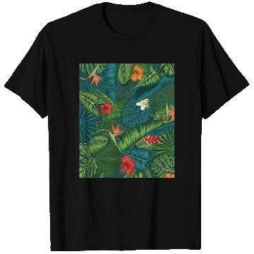 Discover Tropical Leaves T Shirts