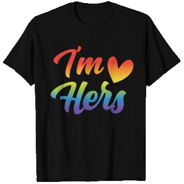 Discover I'm Hers Funny Lgbt Couple Lesbian Gay Rainbow T Shirts