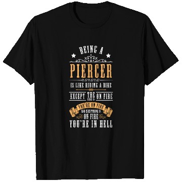 Discover Piercing Work Ring T Shirts