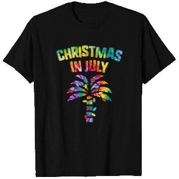 Discover Christmas In July Beach Palm Xmas Tree Summer T Shirts