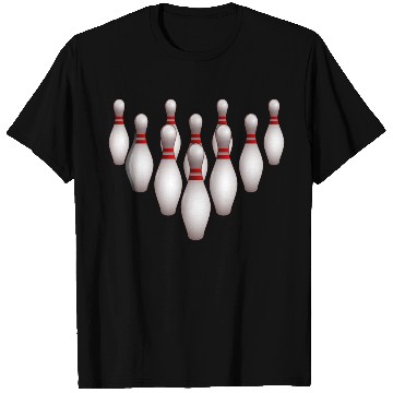 Discover Bowling Pins Dynamic Pattern T Shirts