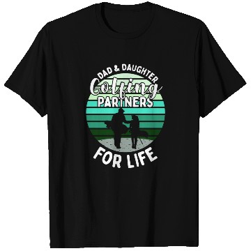 Discover Father and daughter golf gift matching outfit T Shirts