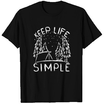 Discover Camper Campsite Camp Keep Life Simple Camping T Shirts
