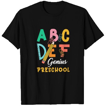 Discover Kids Back to School Alphabet Genius Preschool T Shirts