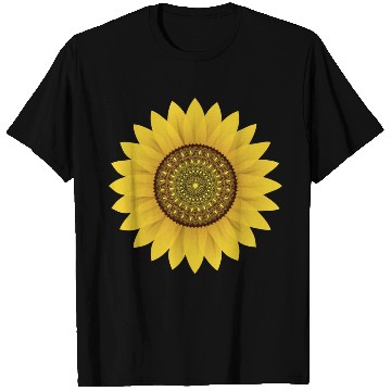 Discover Golden Sunflower Mandala T Shirts