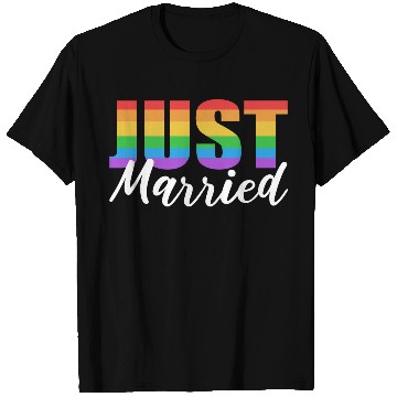 Discover Just Married LGBTQ LGBTQ Gift T Shirts