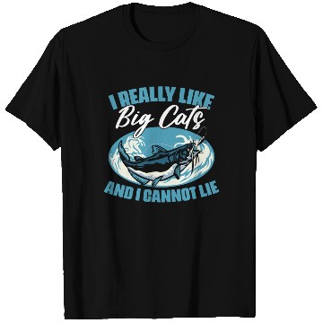 Discover I Really Like Funny Catfish Fishing For Catfisher T Shirts