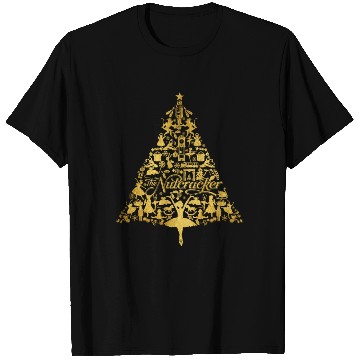 Discover The Nutcracker Golden Christmas Tree Funny T Shirts