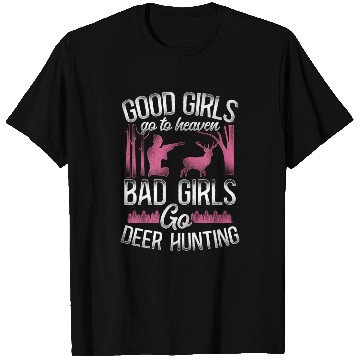 Discover Buck Deer Hunting Hunter Girl T Shirts