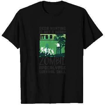 Discover Buck Deer Hunting Hunter Zombie T Shirts
