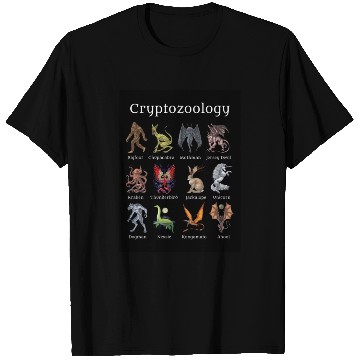 Discover Cryptozoology Cryptid Creatures T Shirts