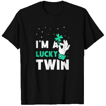 Discover I'm A Lucky Twin St. Patricks Day Ireland Irish T Shirts