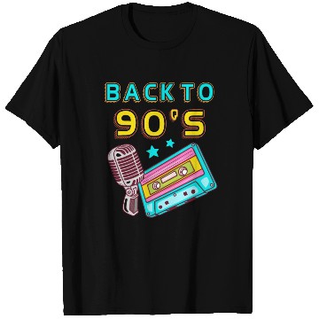Discover Back To 90's Cassette Mixtape 90s Music Lover T Shirts
