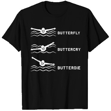 Discover Swimmer Butterfly Swim Swimming T Shirts