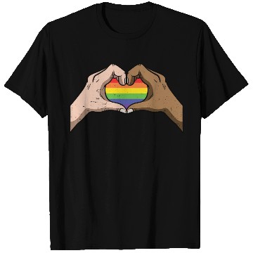 Discover LGBT Rainbow Heart Gay Pride Lesbian Equality Gift T Shirts