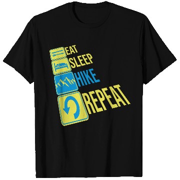 Discover Daily Repeat Hiking Mountains T Shirts