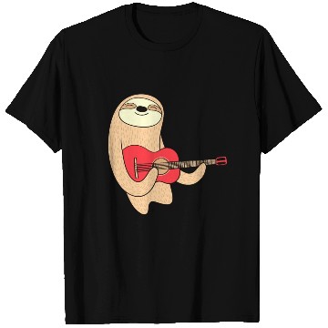 Discover SLOTH WITH GUITAR T Shirts