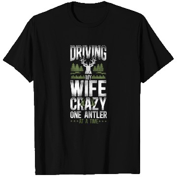 Discover Buck Deer Hunting Hunter Wife T Shirts