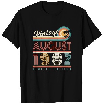 Discover 40th Birthday August 1982 T Shirts