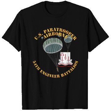 Discover Army US Paratrooper 54th Engineer Battalion X 300 T Shirts