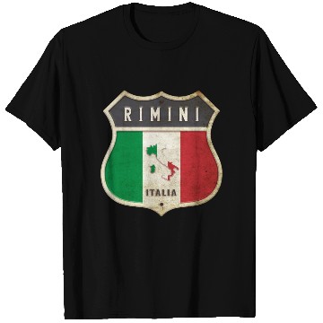 Discover Rimini Italy coat of arms flags design T Shirts