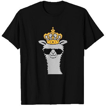 Discover King llama sunglasses stay T Shirts