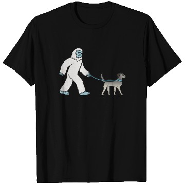 Discover Bigfoot Sasquatch Walking Irish Wolfhound T Shirts