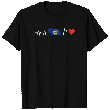 Discover Nebraska Heartbeat Gift T Shirts