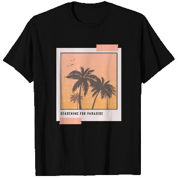 Discover Searching for Paradise - Polaroid Picture T Shirts
