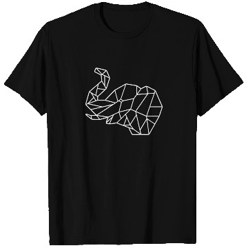 Discover elephant low poly T Shirts