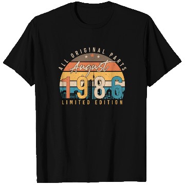 Discover Year Of Construction 1986 In August T Shirts