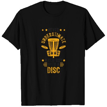 Discover Old Guy Disc Golf Vintage Ultimate Frisbee T Shirts
