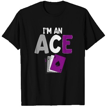 Discover I'm An Ace Asexual Pride Playing Card T Shirts