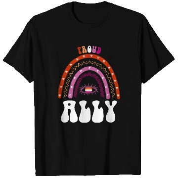 Discover Lesbian Pride Rainbow Proud Ally Lesbian T Shirts
