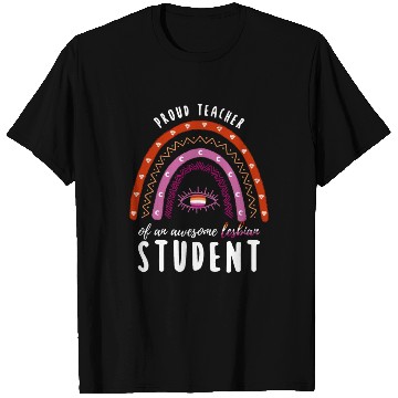 Discover Rainbow Teacher Awesome Lesbian Student T Shirts