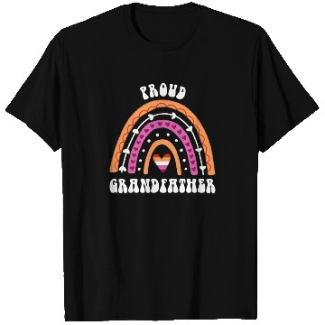 Discover Proud Grandfather Lesbian Pride Rainbow T Shirts