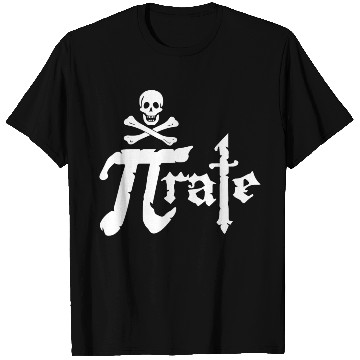 Discover Funny Pirate Pi Symbol T Shirts Nerd Math Geek PI Day