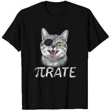 Discover Funny Pi Day Math Science Cat Pirate T Shirts