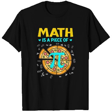Discover Pi day 3 14 Math Is A Piece Of Pizza Bitcoin Start T Shirts