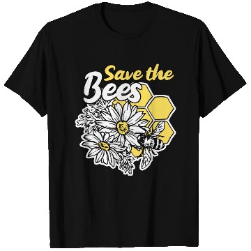 Discover Save the bee honey bee gift idea environmental pro T Shirts