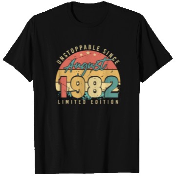 Discover 40th Birthday August 1982 T Shirts