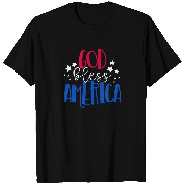 Discover God Bless America Patriotic American 4th of Julygo T Shirts