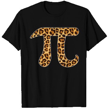 Discover Pi Leopard Print Skin Cheetah Pi Day Math Nerd T Shirts