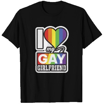 Discover LBGT Flag Gay Pride Human Love Girlfriend T Shirts