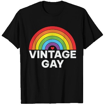 Discover LBGT Flag Gay Pride Human Vintage Rainbow T Shirts