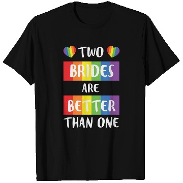 Discover LBGT Flag Gay Pride Human Two Brides better than T Shirts
