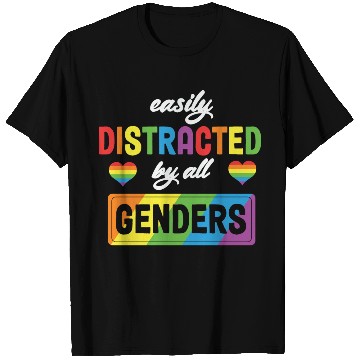 Discover LBGT Flag Gay Pride Human Distracted by all T Shirts