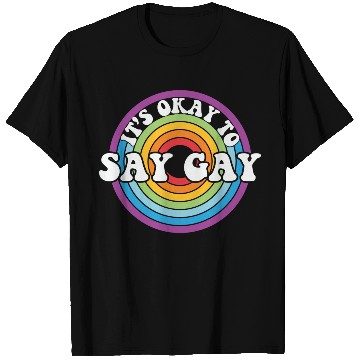 Discover LBGT Flag Gay Pride Human ok say Gay T Shirts