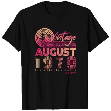 Discover Retro 1978 In August T Shirts
